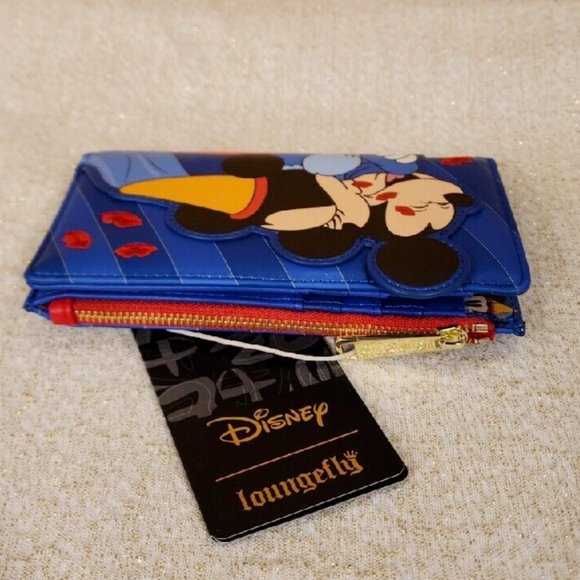 Loungefly Disney Brave Little Tailor Minnie and Mickey Mouse Flap Wallet NEW - Picture 10 of 14